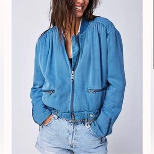 NWT Free People Knock Out Siren Bomber Jacket